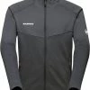 Mammut Nair Veste Couche Intermédiaire Homme, noir/blanc -Vestes en polaire Soldes mammut nair ml jacket men black melange white 1