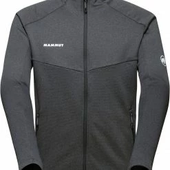 Mammut Nair Veste Couche Intermédiaire Homme, noir/blanc