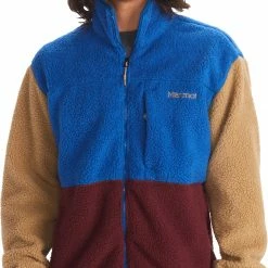 Marmot Aros Veste en polaire Homme, Multicolore -Vestes en polaire Soldes marmot aros fleece jacket men dark azure port royal shetland 3 1