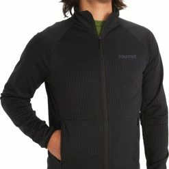 Marmot Leconte Veste en polaire Homme, noir -Vestes en polaire Soldes marmot leconte fleece jacket men black 3