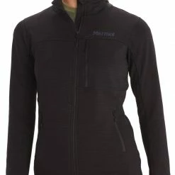 Marmot Preon Veste Femme, noir -Vestes en polaire Soldes marmot preon jacket women black 4 1