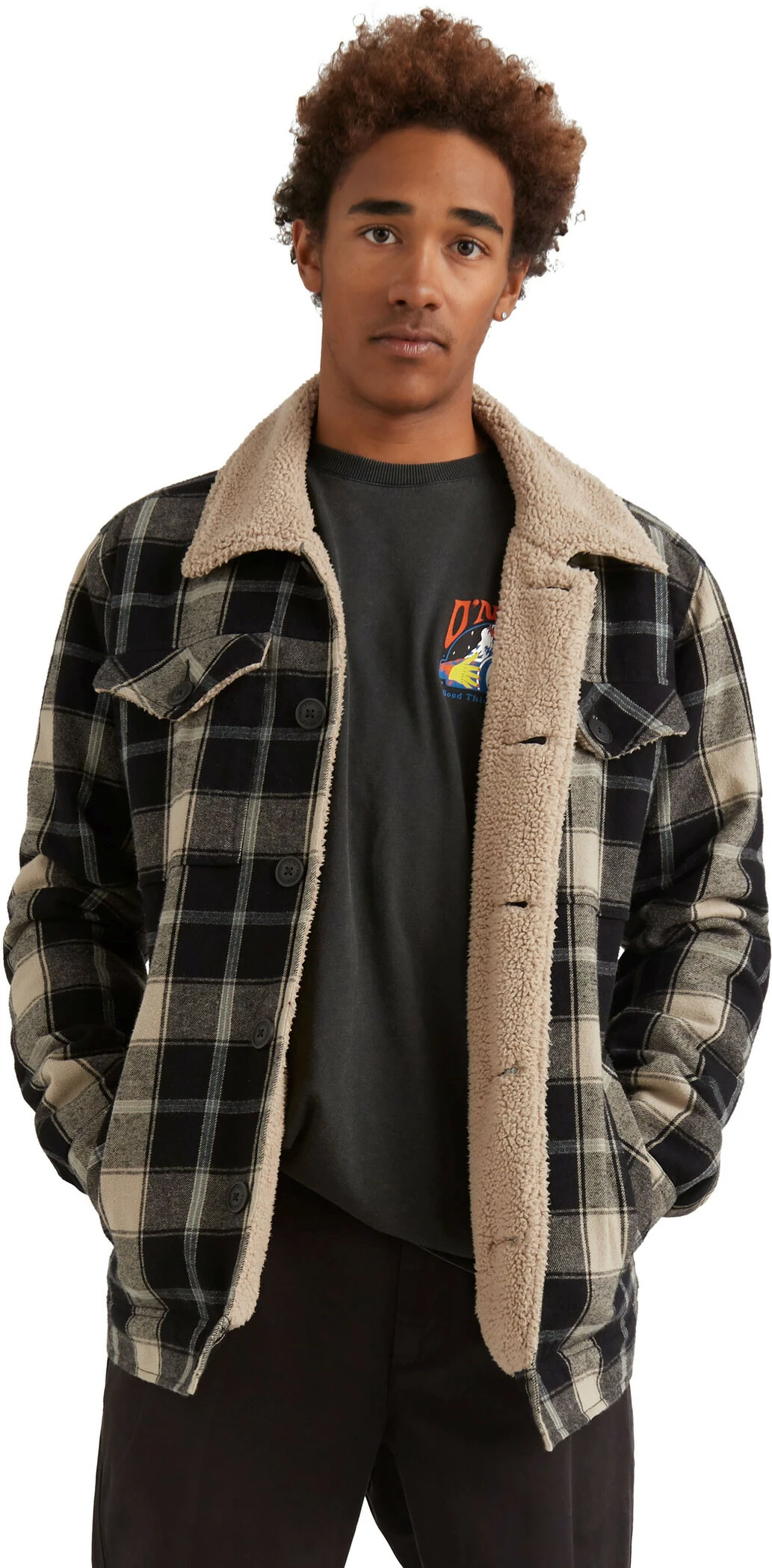 O'Neill Fleece Lined Jacket Men, noir/beige 5 O'Neill Fleece Lined Jacket Men, noir/beige – Image 3