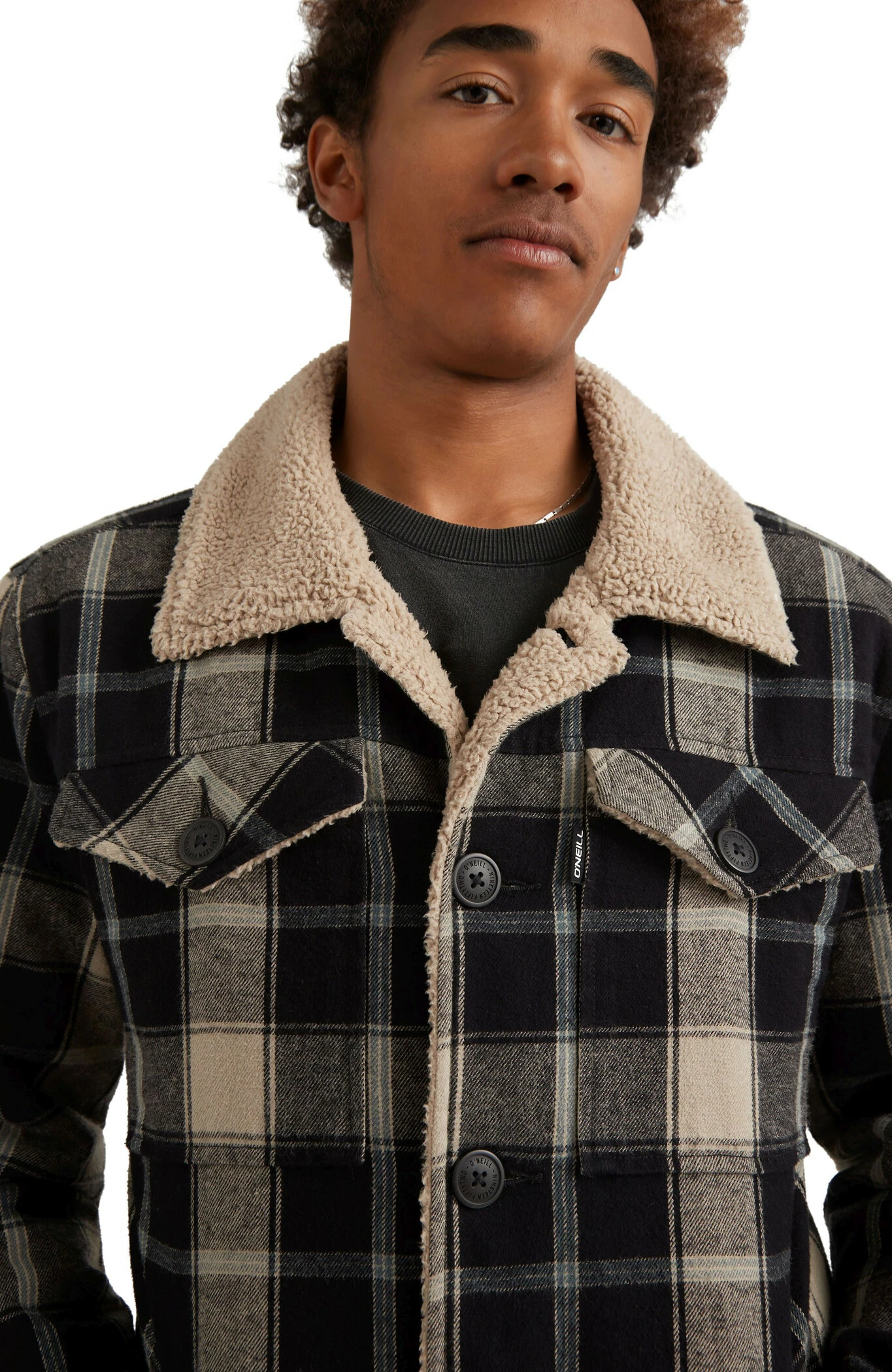 O'Neill Fleece Lined Jacket Men, noir/beige 6 O'Neill Fleece Lined Jacket Men, noir/beige – Image 4