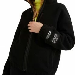 O'Neill Progressive Sherpa Full Zip Jacket Girls, noir -Vestes en polaire Soldes oneill progressive sherpa full zip jacket girls black out 3 1