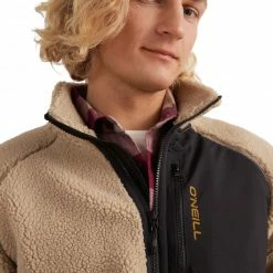 O'Neill Sherpa Full Zip Fleece Jacket Men, vert -Vestes en polaire Soldes oneill sherpa full zip fleece jacket men crockery 4