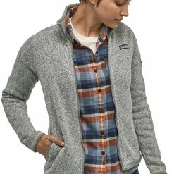 Patagonia Better Sweater Veste Femme, gris -Vestes en polaire Soldes patagonia better sweater jacke damen birch white 2 1