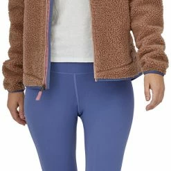 Patagonia Classic Retro-X Veste Femme, marron -Vestes en polaire Soldes patagonia classic retro x jacket women pampas tan 4
