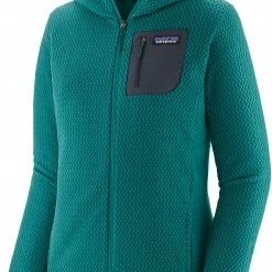 Patagonia R1 Air Sweat à capuche zippé Femme, rouge