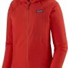 Patagonia R1 TechFace Pull à capuche Femme, Bleu pétrole -Vestes en polaire Soldes patagonia r1 techface hoody women catalan coral 1