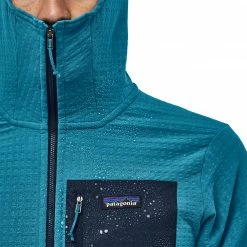 Patagonia R2 TechFace Veste à capuche Homme, bleu -Vestes en polaire Soldes patagonia r2 techface hoody herren balkan blue 5 2
