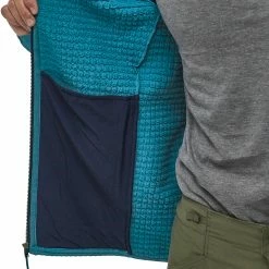 Patagonia R2 TechFace Veste à capuche Homme, noir -Vestes en polaire Soldes patagonia r2 techface hoody herren balkan blue 6 1