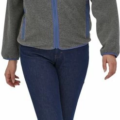 Patagonia Synchilla Veste Femme, gris/bleu -Vestes en polaire Soldes patagonia synchilla jacket women grey nkl 4