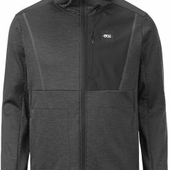 Picture Bake Grid Full Zip Fleece Jacket Men, noir