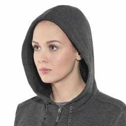 Prana Ari Veste en polaire zippée Femme, noir -Vestes en polaire Soldes prana ari zip up fleece jacket women black 6 1