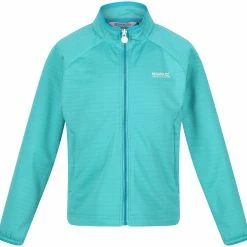 Regatta Highton Lite II Veste Enfant, bleu/rouge -Vestes en polaire Soldes regatta highton fz jacket kids turquoise 3 2
