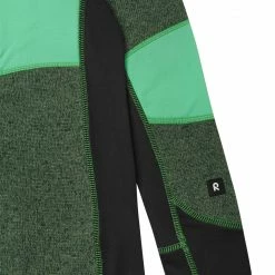 Reima Liukuen Fleece Sweater Youth, vert -Vestes en polaire Soldes reima liukuen fleece sweater youth thyme green 6 1
