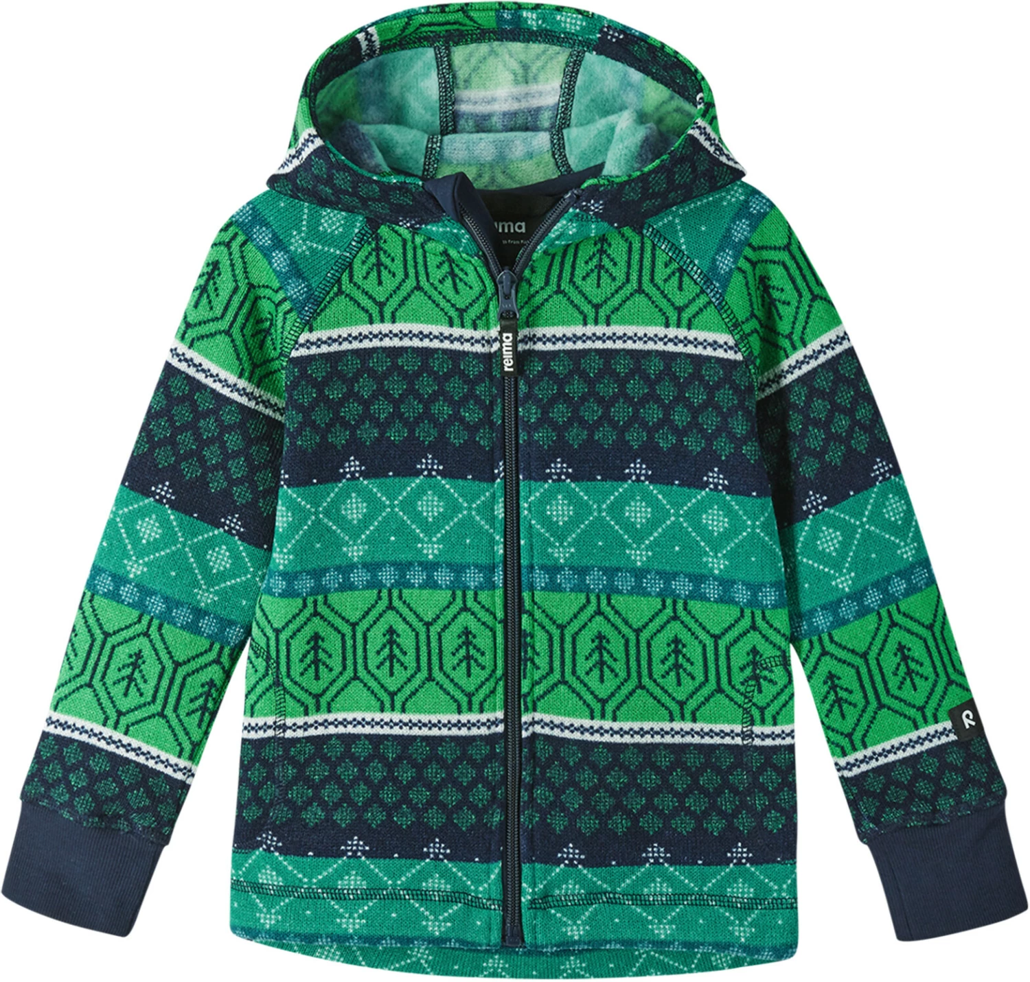 Reima Northern Fleece Sweater Youth, bleu/rose 3 Reima Northern Fleece Sweater Youth, bleu/rose