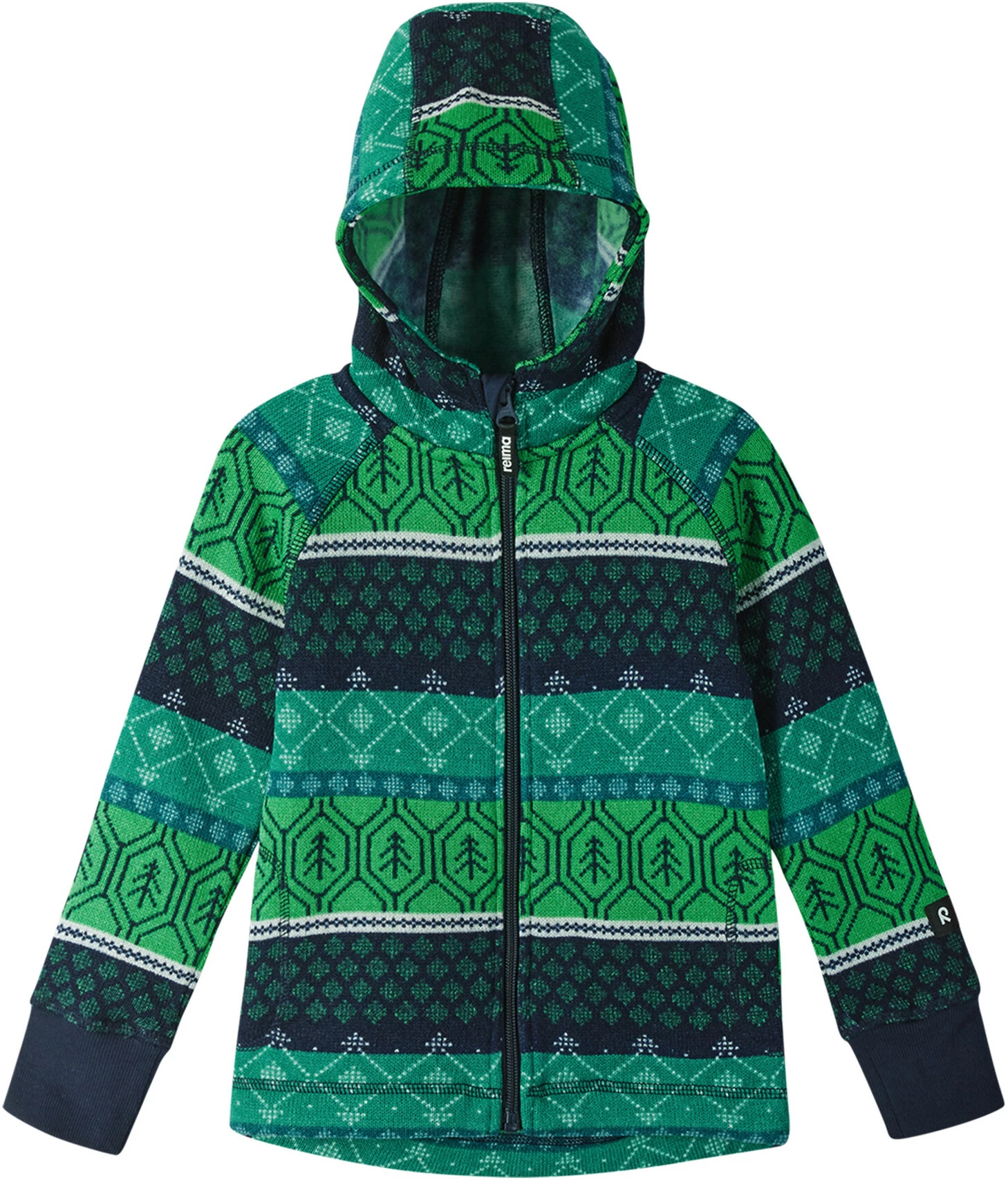 Reima Northern Fleece Sweater Youth, bleu/rose 5 Reima Northern Fleece Sweater Youth, bleu/rose – Image 3