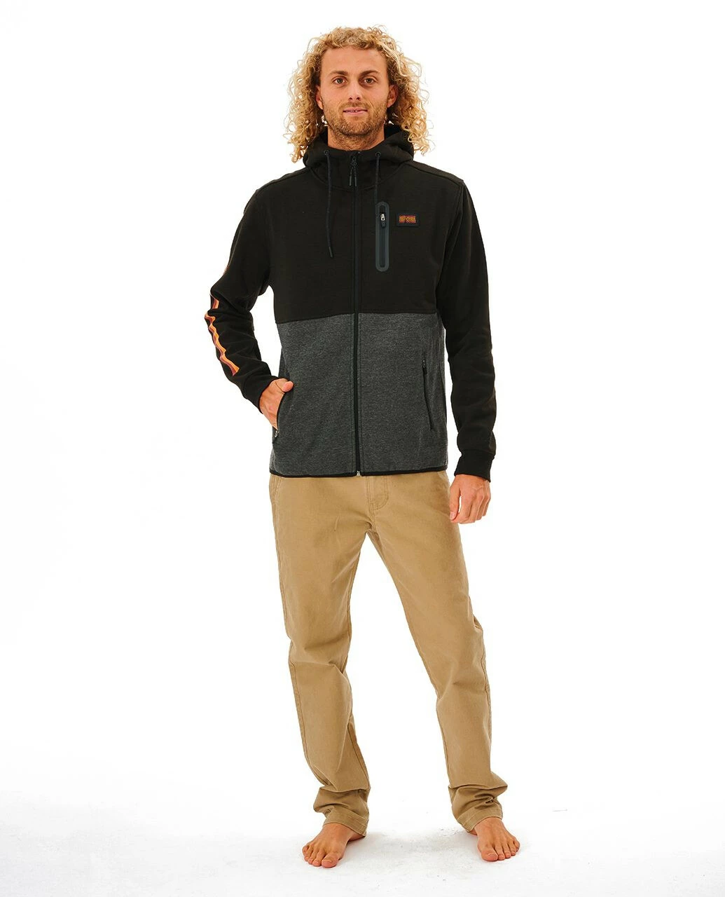 Rip Curl Anti Series Departed Veste zippée Homme, gris 6 Rip Curl Anti Series Departed Veste zippée Homme, gris – Image 4