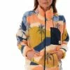 Rip Curl Waves Polar Veste en polaire Femme, Multicolore -Vestes en polaire Soldes rip curl waves polar fleece jacket women multico 1 1