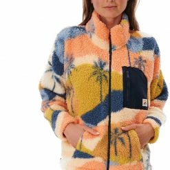 Rip Curl Waves Polar Veste en polaire Femme, beige