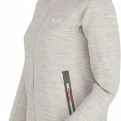 SALEWA Nuvolao Alpine Wool Veste Femme, rouge -Vestes en polaire Soldes salewa nuvolao alpine wool jacket women oatmeal 3