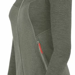 SALEWA Puez Melange 2 Polarlite Fermeture éclair intégrale Femme, vert -Vestes en polaire Soldes salewa puez melange 2 polarlite full zip women bungee cord melange 3 1