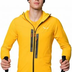 SALEWA Rolle Polarlite Responsive Veste Homme, jaune -Vestes en polaire Soldes salewa rolle polarlite responsive jacket men gold 4 1