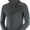 Salomon Outline Veste à capuche zippée Homme, bleu
