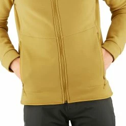 Salomon Radiant Veste zippée Homme, jaune -Vestes en polaire Soldes salomon radiant full zip jacket men cumin 4