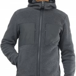 Salomon Snowshelter Pull à capuche Homme, gris -Vestes en polaire Soldes salomon snowshelter hoodie men ebony 4