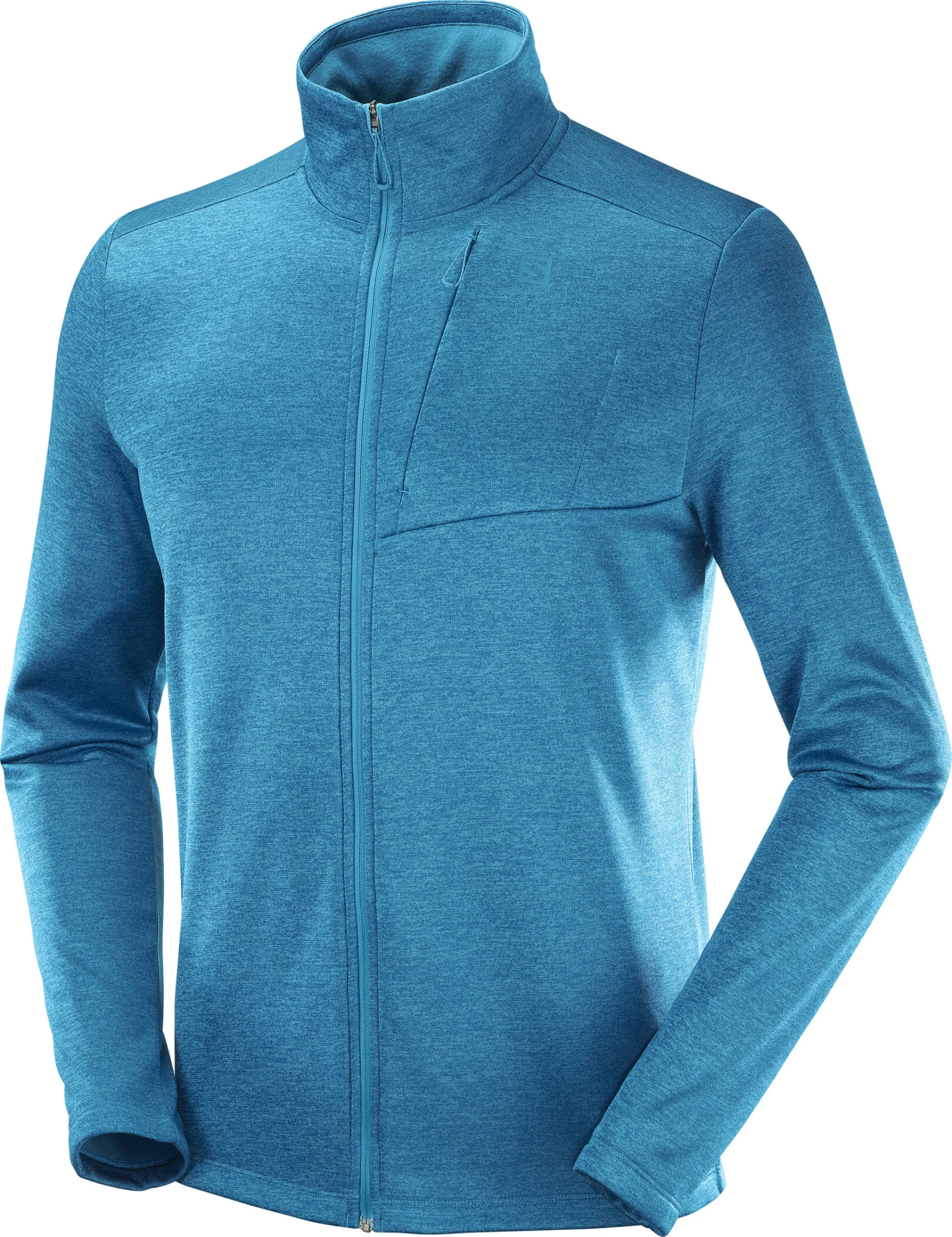 Salomon Transition Veste polaire à fermeture éclair complète Homme, turquoise 3 Salomon Transition Veste polaire à fermeture éclair complète Homme, turquoise