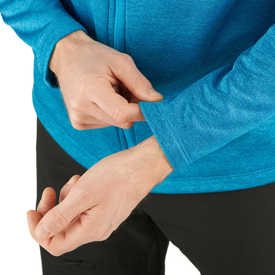 Salomon Transition Veste polaire à fermeture éclair complète Homme, turquoise 8 Salomon Transition Veste polaire à fermeture éclair complète Homme, turquoise – Image 6