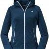 Schöffel Forillon Sweat à capuche en polaire Femme, turquoise/bleu -Vestes en polaire Soldes schoeffel forillon fleece hoody women dress blues 1 1