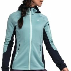Schöffel Lodron Fleece Hoody Women, bleu -Vestes en polaire Soldes schoeffel lodron fleece hoody women cole blue 3
