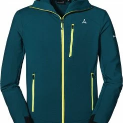 Schöffel Piz Beguz Sweat à capuche en polaire Homme, Bleu pétrole