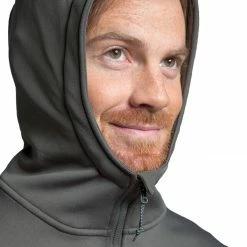 Tatonka Lhys Veste à capuche Homme, bleu -Vestes en polaire Soldes tatonka lhys hooded jacket men bark grey 5 1