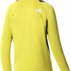 The North Face Ao Couche intermédiaire à fermeture éclair Homme, jaune/gris -Vestes en polaire Soldes the north face ao full zip midlayer men acid yellow asphalt grey 2 1