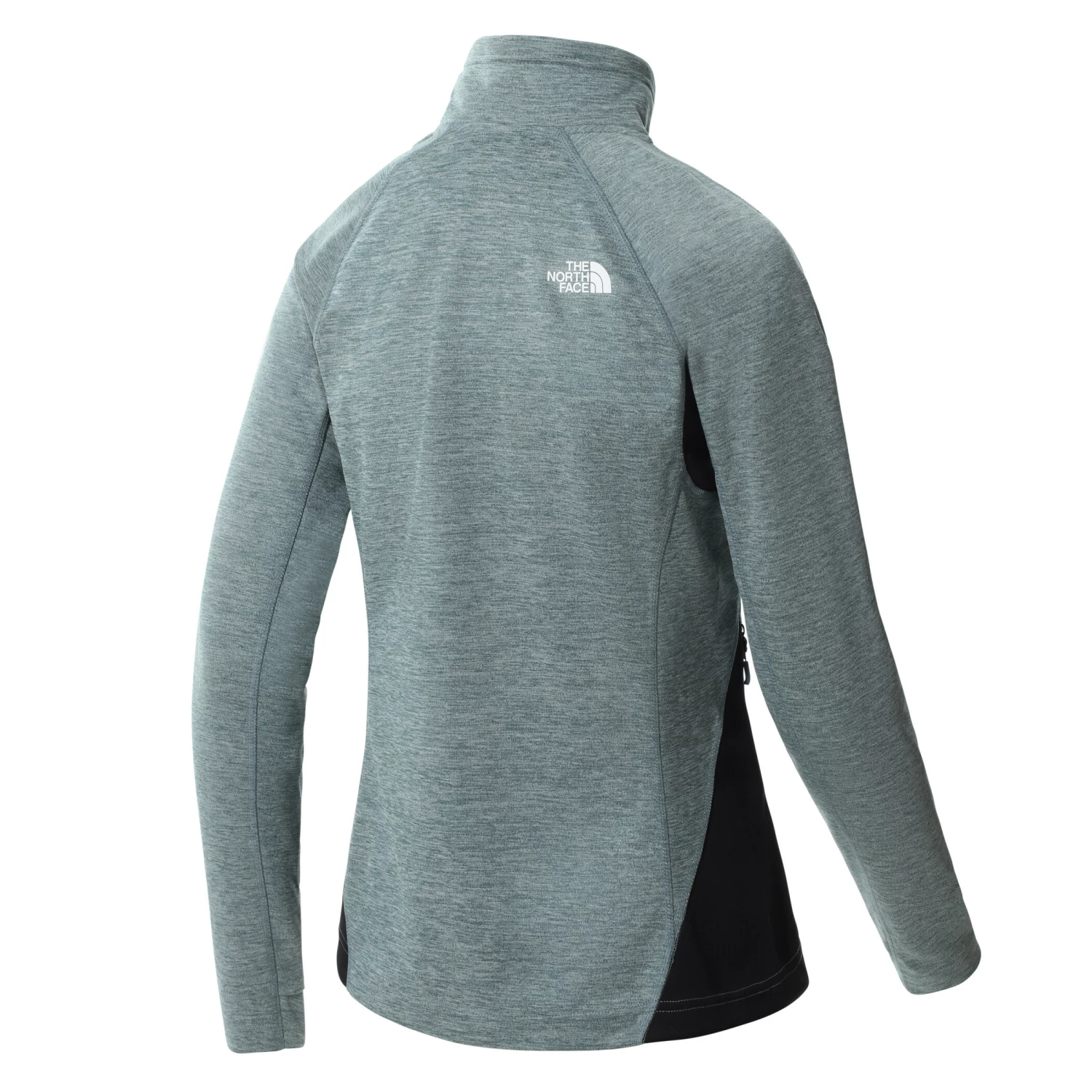 The North Face Ao Couche intermédiaire à fermeture éclair Femme, Bleu pétrole 4 The North Face Ao Couche intermédiaire à fermeture éclair Femme, Bleu pétrole – Image 2