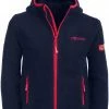 TROLLKIDS Mandal Veste Fille, bleu -Vestes en polaire Soldes trollkids mandal jacket girls navy magenta 1