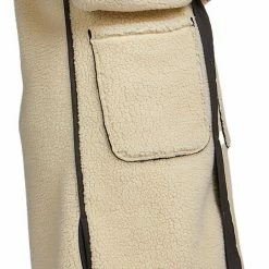 Varg Koster Manteau long en laine Femme, beige -Vestes en polaire Soldes varg koster long wool coat women offwhite black 4