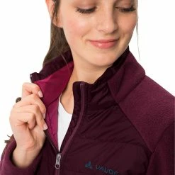 VAUDE Idris Veste en polaire Femme, rouge -Vestes en polaire Soldes vaude idris fleece jacket women cassis 5