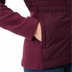 VAUDE Idris Veste en polaire Femme, rouge -Vestes en polaire Soldes vaude idris fleece jacket women cassis 6
