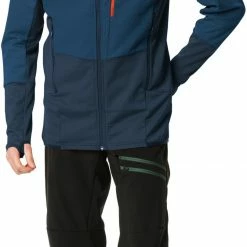 VAUDE Monviso Veste polaire grillagée à capuche Homme, bleu -Vestes en polaire Soldes vaude monviso hooded grid fleece jacket men baltic sea 5