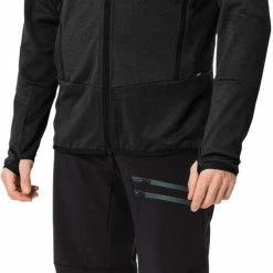 Monviso II Veste en polaire Homme, noir -Vestes en polaire Soldes vaude monviso ii fleece jacket men black 5 2