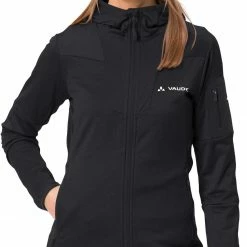 VAUDE Monviso II Veste en polaire Femme, bleu/rose -Vestes en polaire Soldes vaude monviso ii fleece jacket women black 3