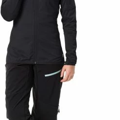 VAUDE Monviso II Veste en polaire Femme, bleu/rose -Vestes en polaire Soldes vaude monviso ii fleece jacket women black 5