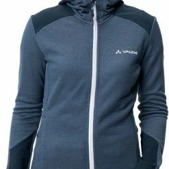 VAUDE Monviso Woodfiber Veste en polaire Femme, bleu -Vestes en polaire Soldes vaude monviso woodfiber fleece jacket women dark sea 3