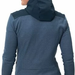 VAUDE Monviso Woodfiber Veste en polaire Femme, bleu -Vestes en polaire Soldes vaude monviso woodfiber fleece jacket women dark sea 4