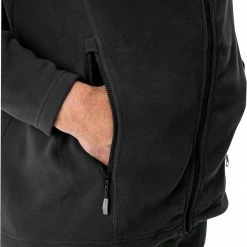 VAUDE Rosemoor II Veste en polaire Homme, noir -Vestes en polaire Soldes vaude rosemoor ii fleece jacket men black 5